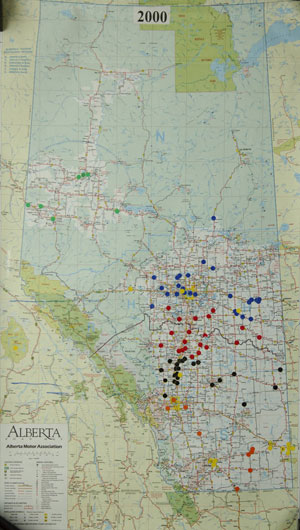 2000 distribution map